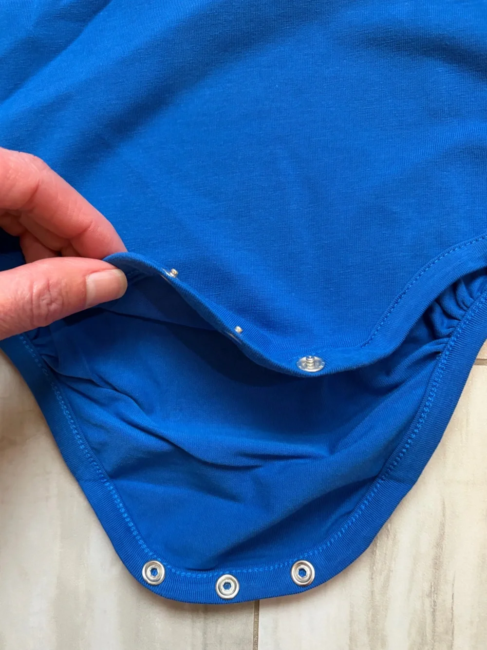 NWT RuggedButts Vibrant Blue Casual Short Sleeve Henley Bodysuit boys 6-12M